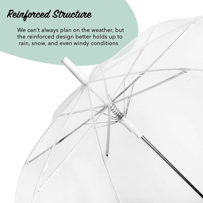 clear wedding umbrella