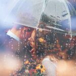 clear wedding umbrella