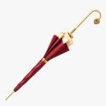 red lips bends long handle umbrella