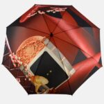 white folding umbrella