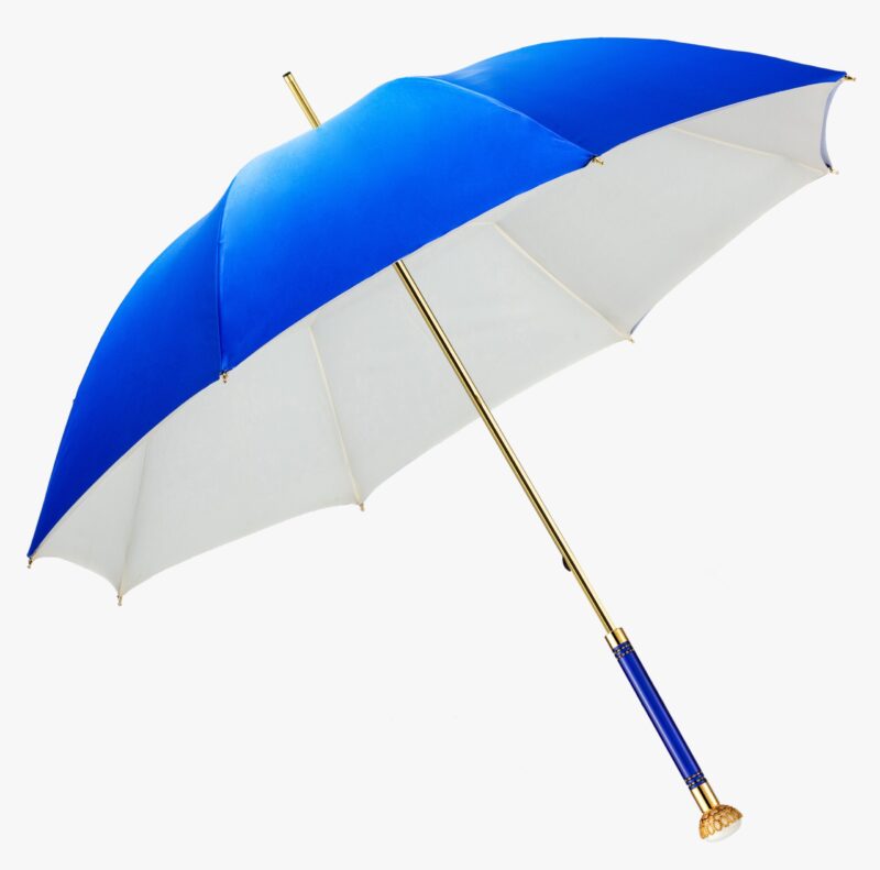 sapphire blue with straight handle and jade long handle umbrella