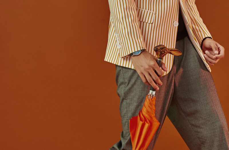 wooden rabbit straight umbrella