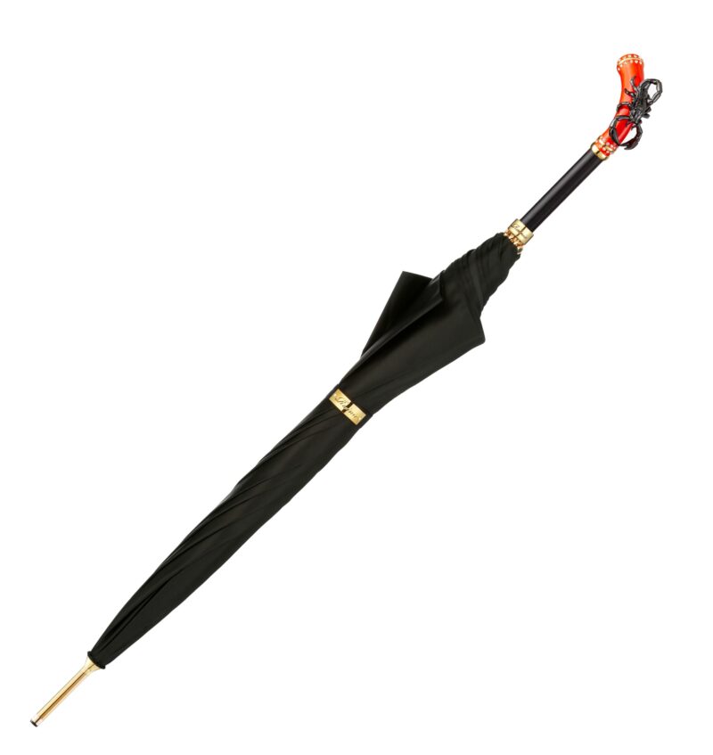rain and black scorpion long handle umbrella