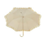 rice white edge bent double umbrella