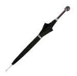 it s raining black looking up skull long handle umbrella