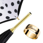 panda polka dot handle long umbrella