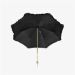 black straight umbrella