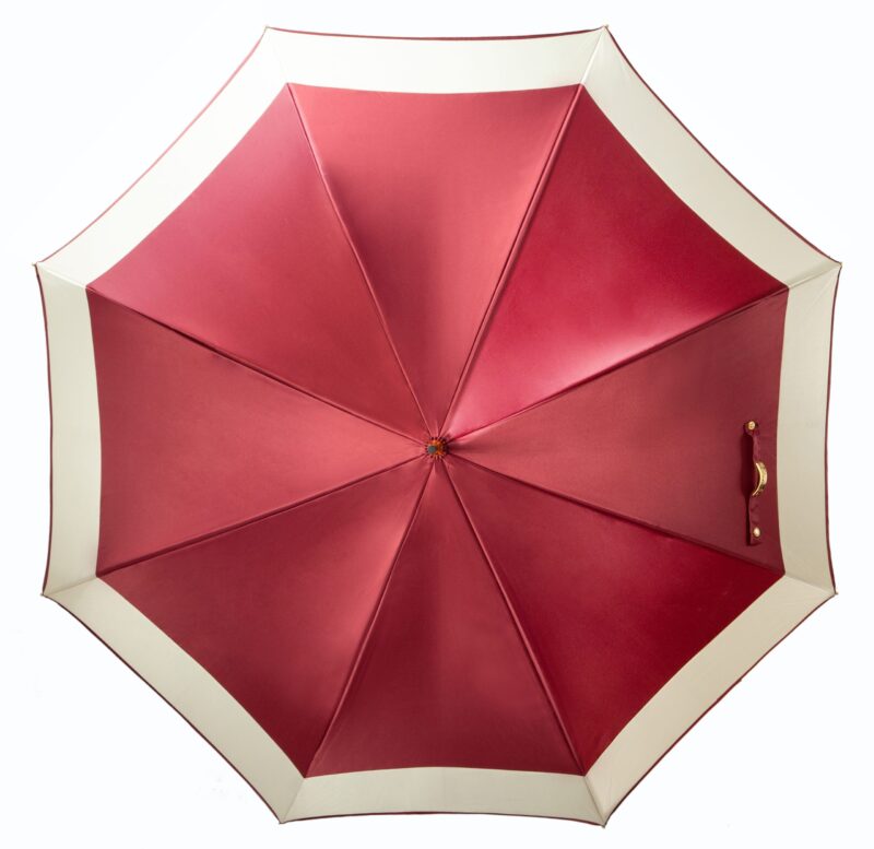 norma 25 round sheepskin curved handle long handle umbrella