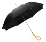 rain and black 9 shaped elbow long handle umbrella