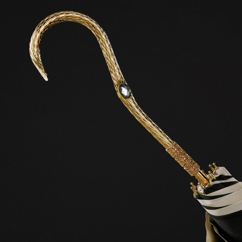 heart shaped 2 diamond question mark double layer umbrella with curved handle