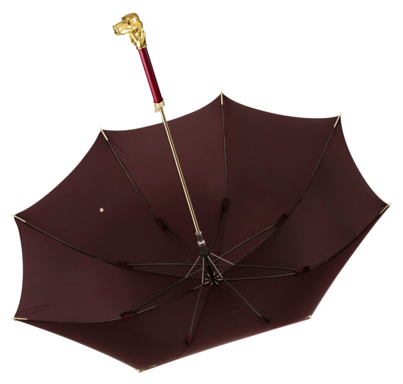 pug crimson lip red long handle umbrella