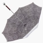 grey long handle umbrella