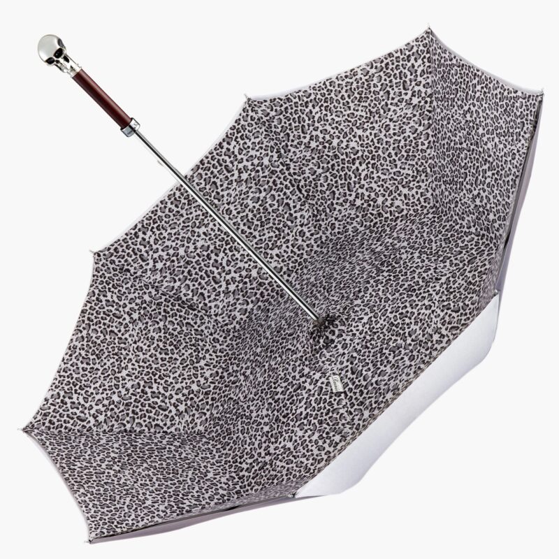 grey long handle umbrella