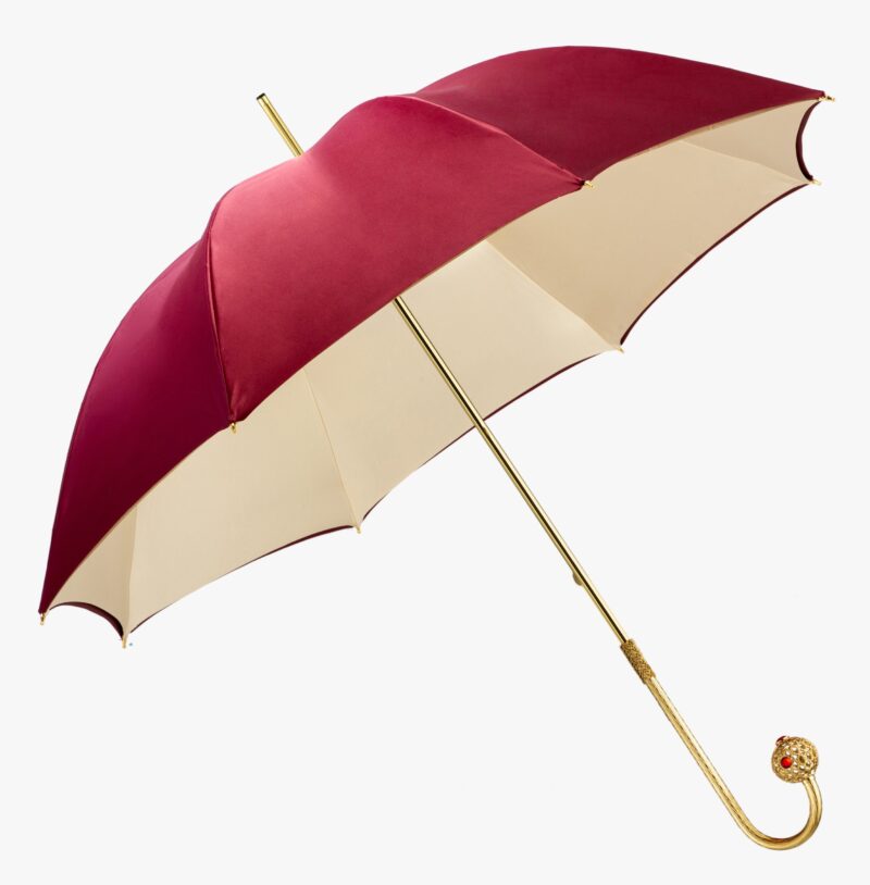 red lips bends long handle umbrella