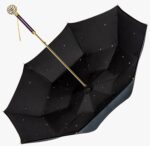 full drilled double layer umbrella with stars inside