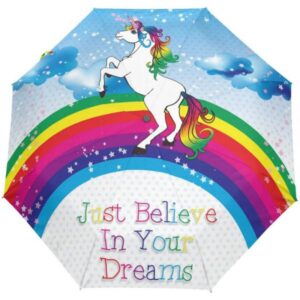 three fold punk skull folding umbrella