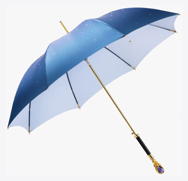 ethereal purple gem long handle umbrella