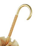 rice white edge bent double umbrella