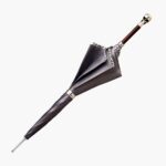 grey long handle umbrella