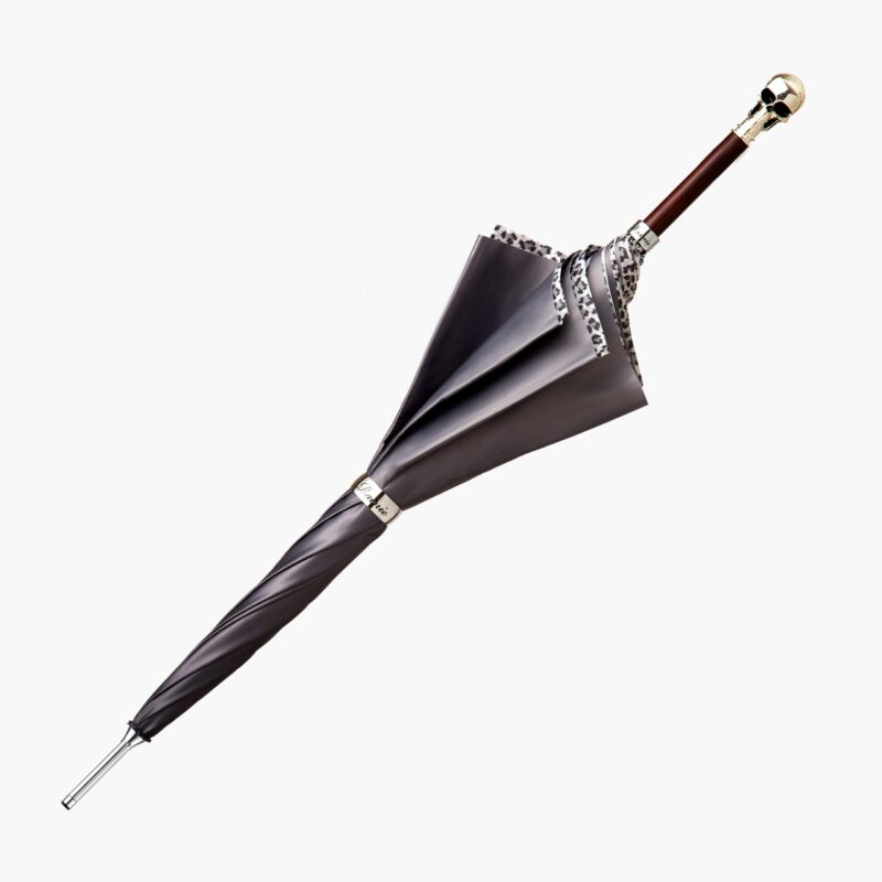 grey long handle umbrella
