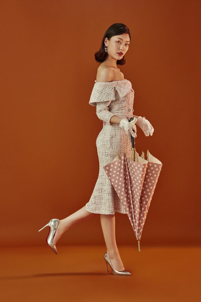 french fighting dog spotted umbrella