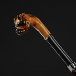 shar pei dog straight umbrella