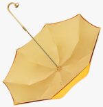 deciduous yellow curved rose long handle umbrella