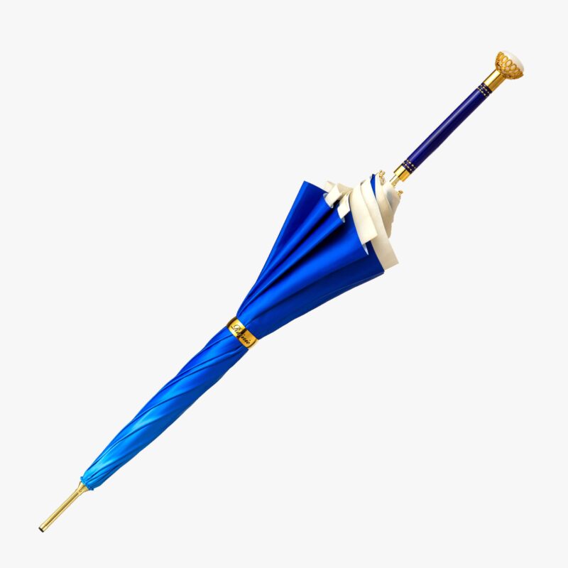 sapphire blue with straight handle and jade long handle umbrella