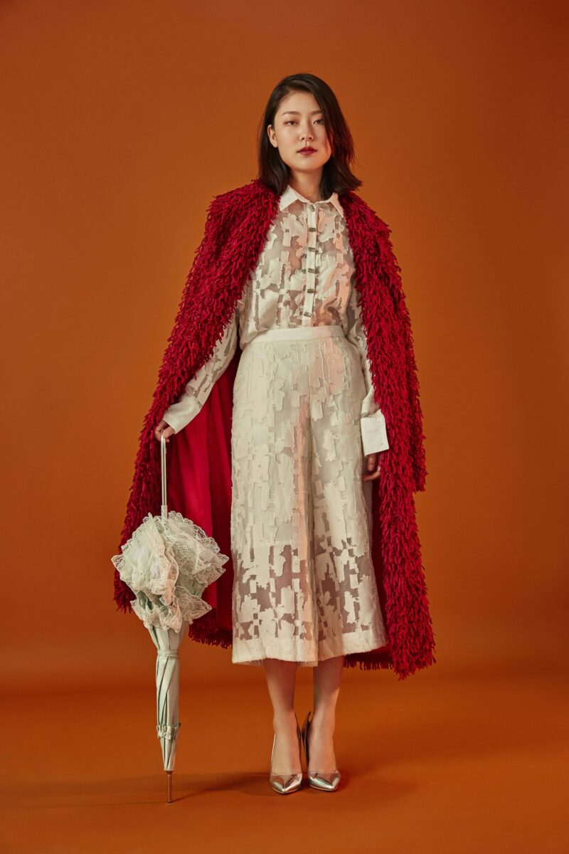 lace handmade double umbrella flora