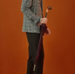 shar pei dog straight umbrella