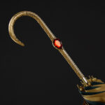 heart shaped diamond bent double umbrella