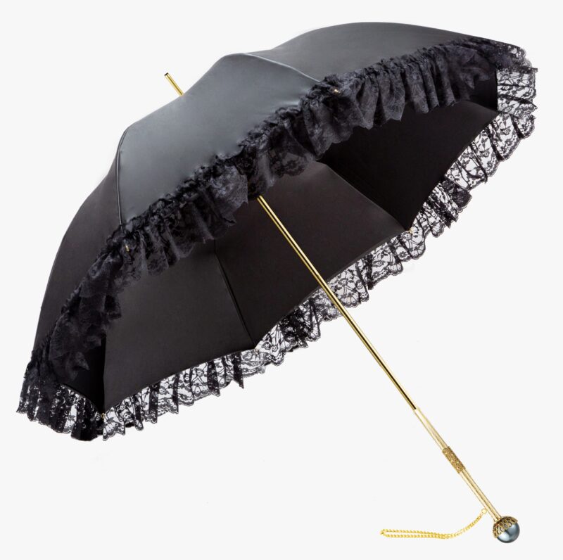 maggie straight handle semi pearl double umbrella