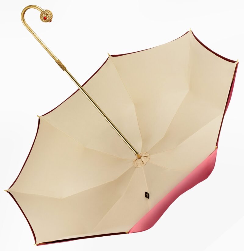 red lips bends long handle umbrella