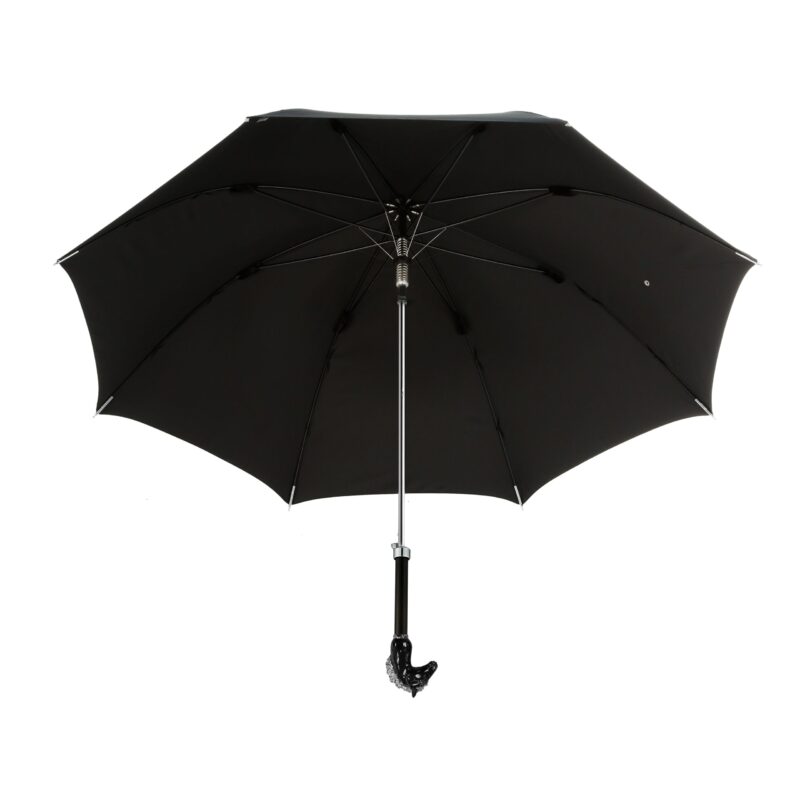 black straight umbrella