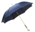 azure blue snow leopard long handle umbrella