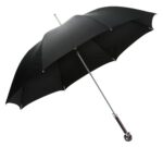 it s raining black looking up skull long handle umbrella